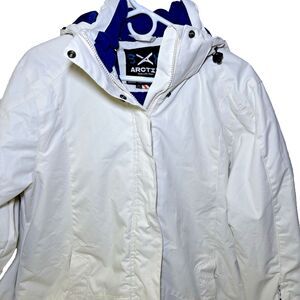 Arctix Gondola Insulated Winter Long Ski Jacket Off White Marshmallow Womens XL